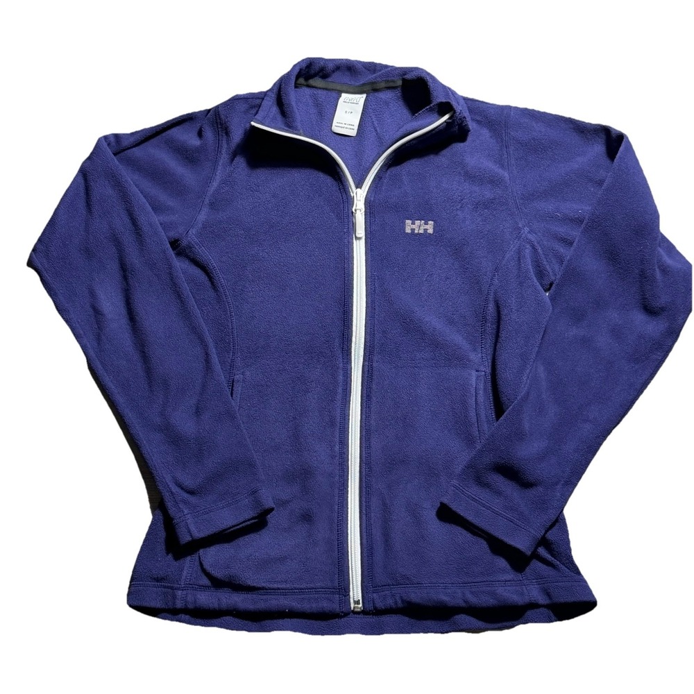 Helly Hansen Fleece Jacket Womens Small Purple Full Zip Outdoor HH